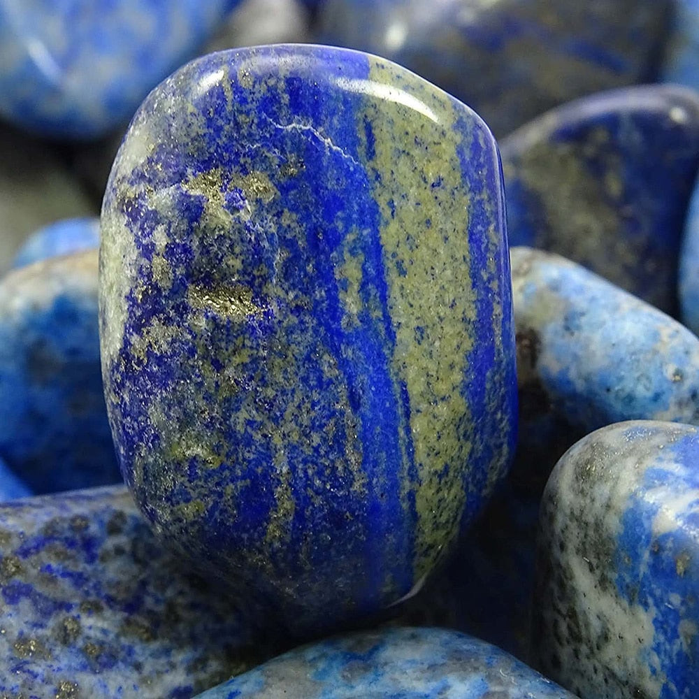 Natural Polished Lapis Lazuli Tumbled Stones - Ashae's Essentials