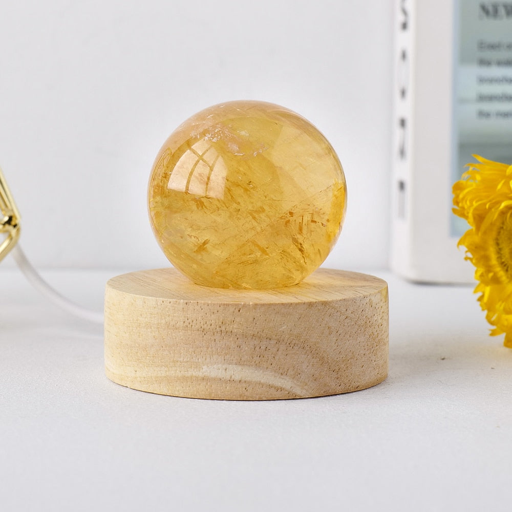 Yellow Calcite Crystal Ball - Ashae's Essentials