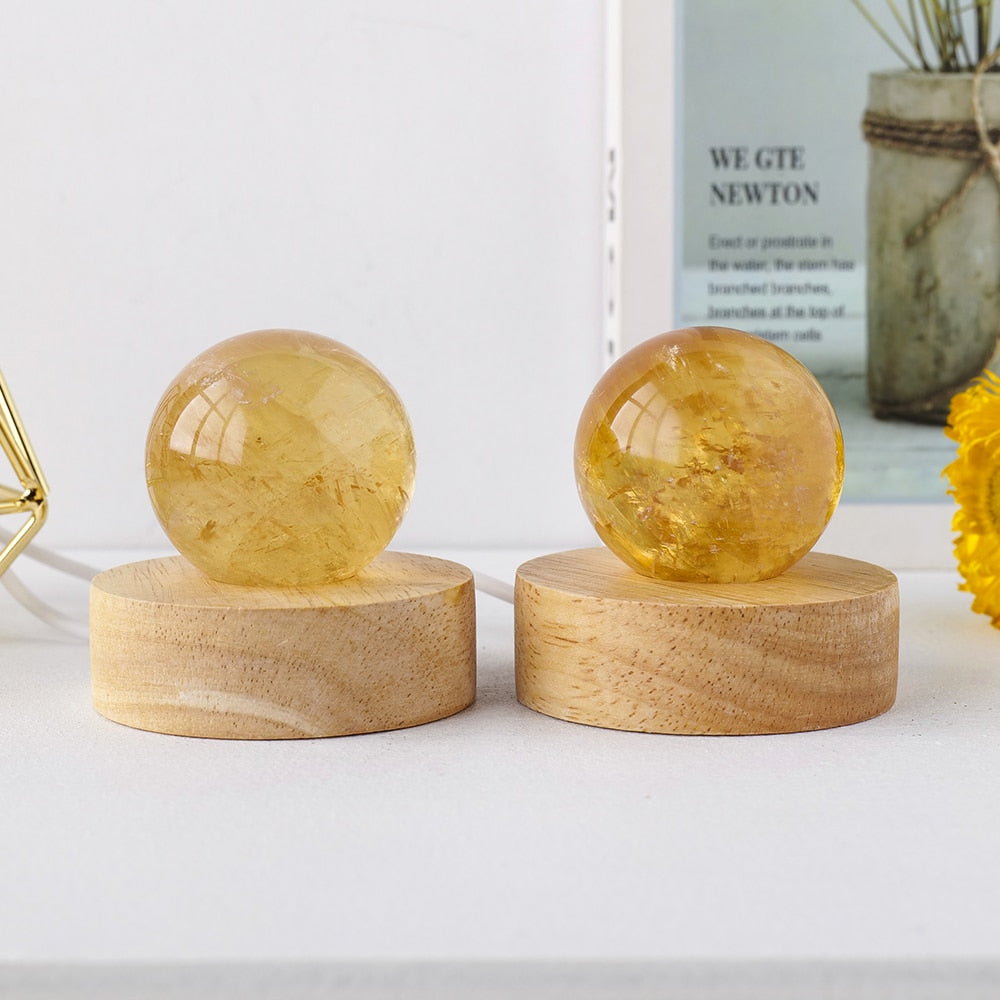 Yellow Calcite Crystal Ball - Ashae's Essentials