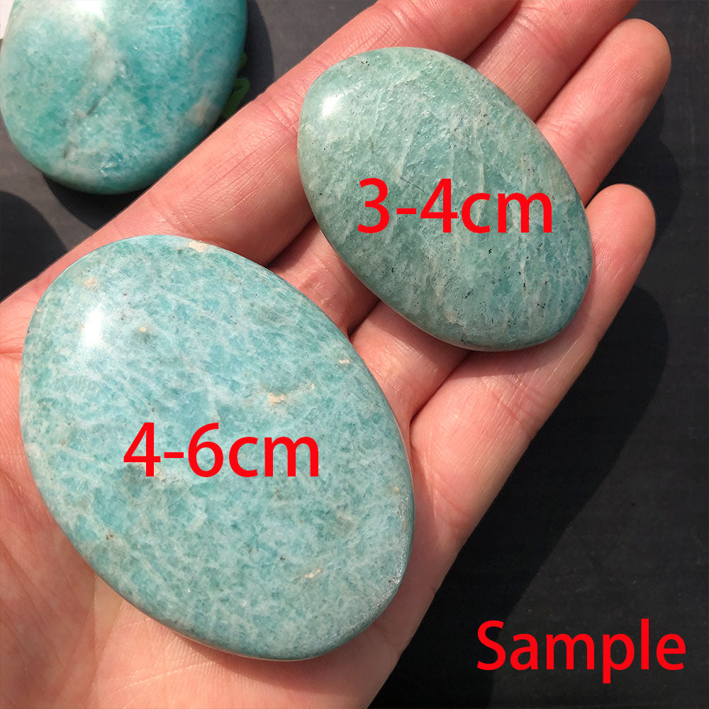 Natural Green Amazonite Palm Stone - Ashae's Essentials