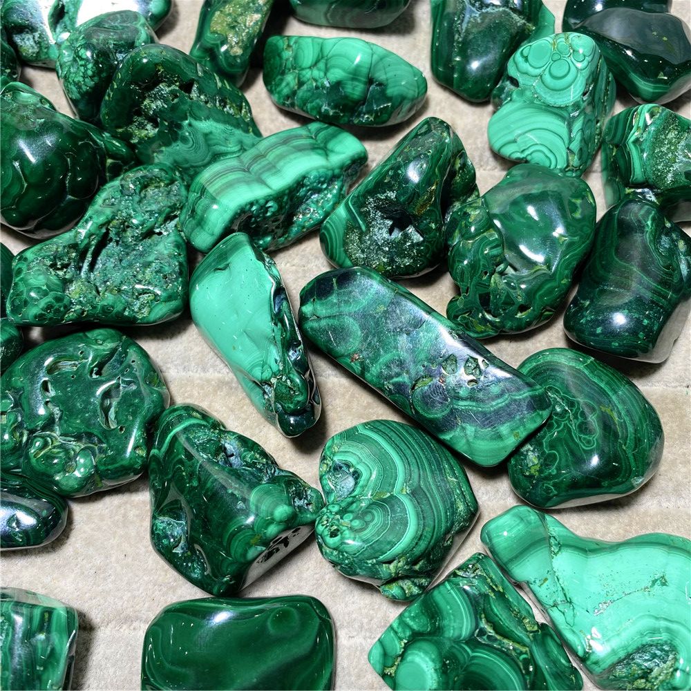 Natural Green Malachite Healing Stones - Ashae's Essentials
