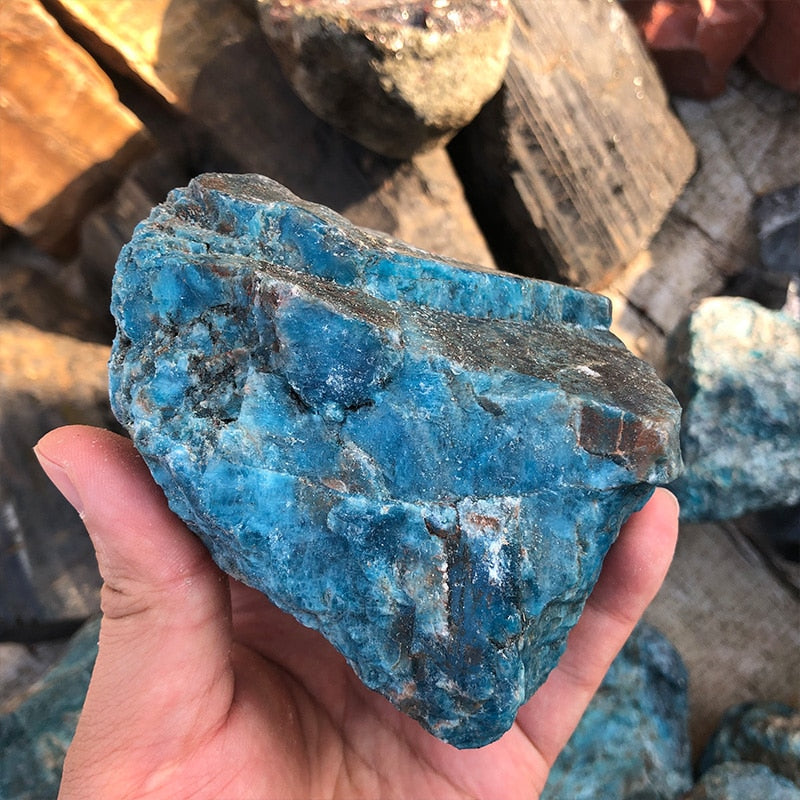 Natural Blue Raw Apatite Healing Stone - Ashae's Essentials