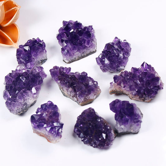 Natural Raw Amethyst Quartz Cluster Crystal - Ashae's Essentials