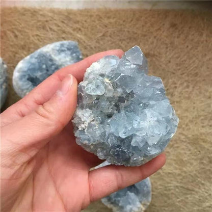 Natural Blue Celestite Cluster Crystal - Ashae's Essentials