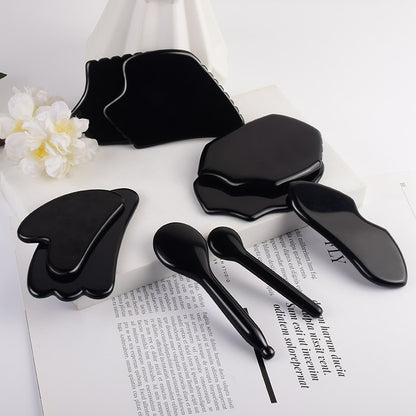 Obsidian Face Gua sha  Massager Acupuncture - Ashae's Essentials