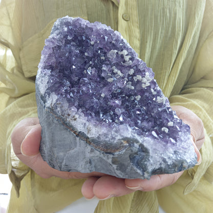 Natural Amethyst Quartz Cluster Geode - Ashae's Essentials