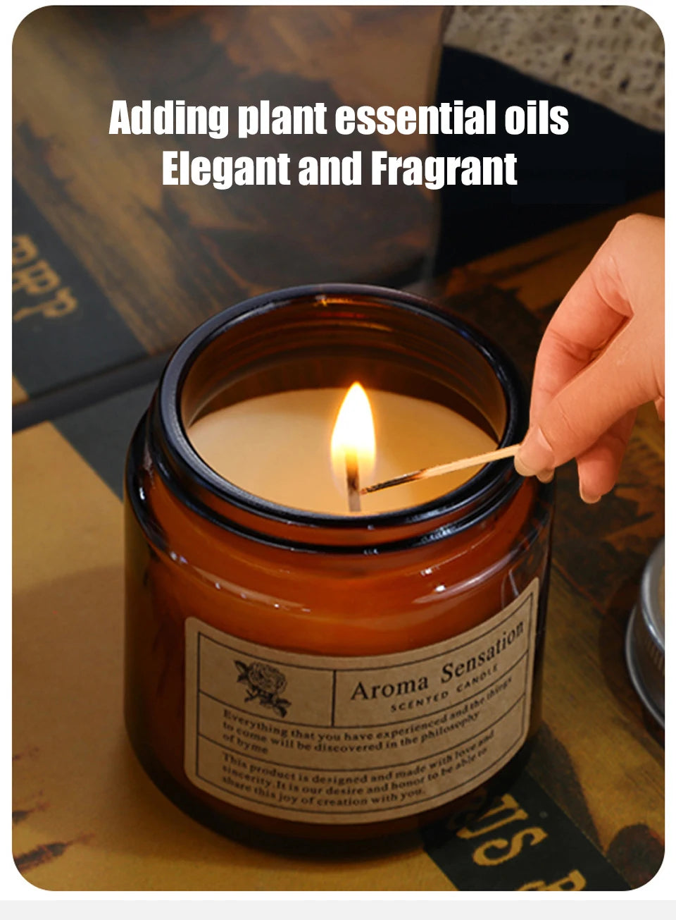 Smokeles Scented Wax Candle