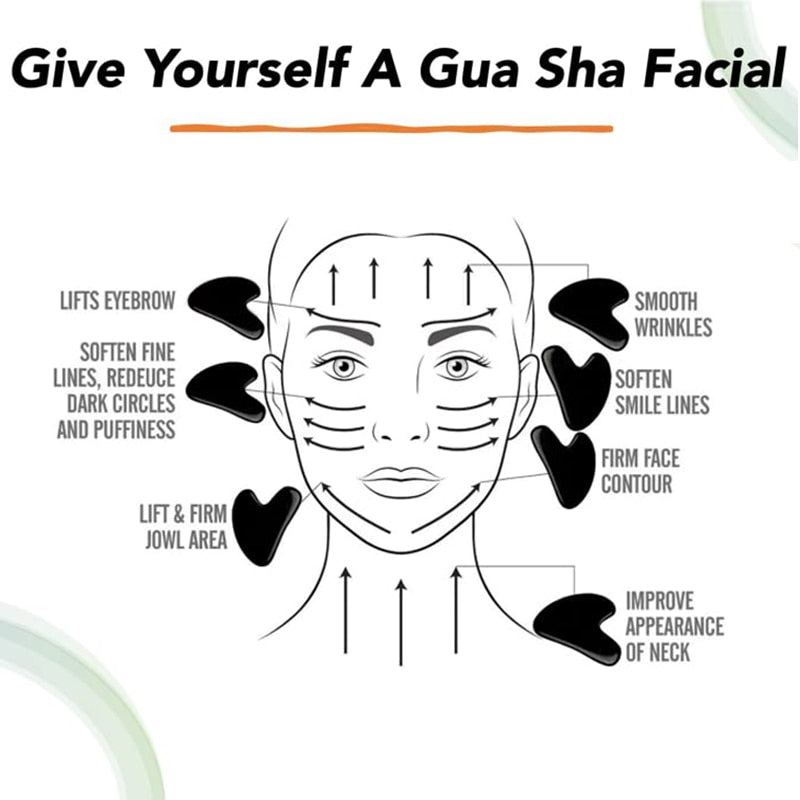 Obsidian Face Gua sha  Massager Acupuncture - Ashae's Essentials