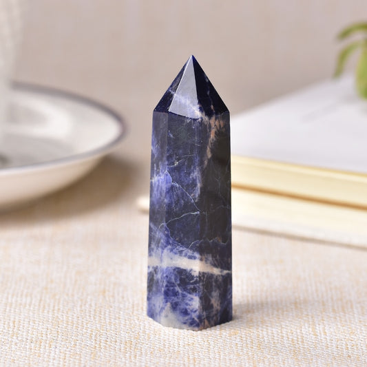 Pointed Sodalite Healing Crystal Tower Stone - Ashae's Essentials