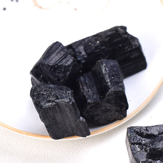 Natural Black Tourmaline Gravel Raw Healing - Ashae's Essentials