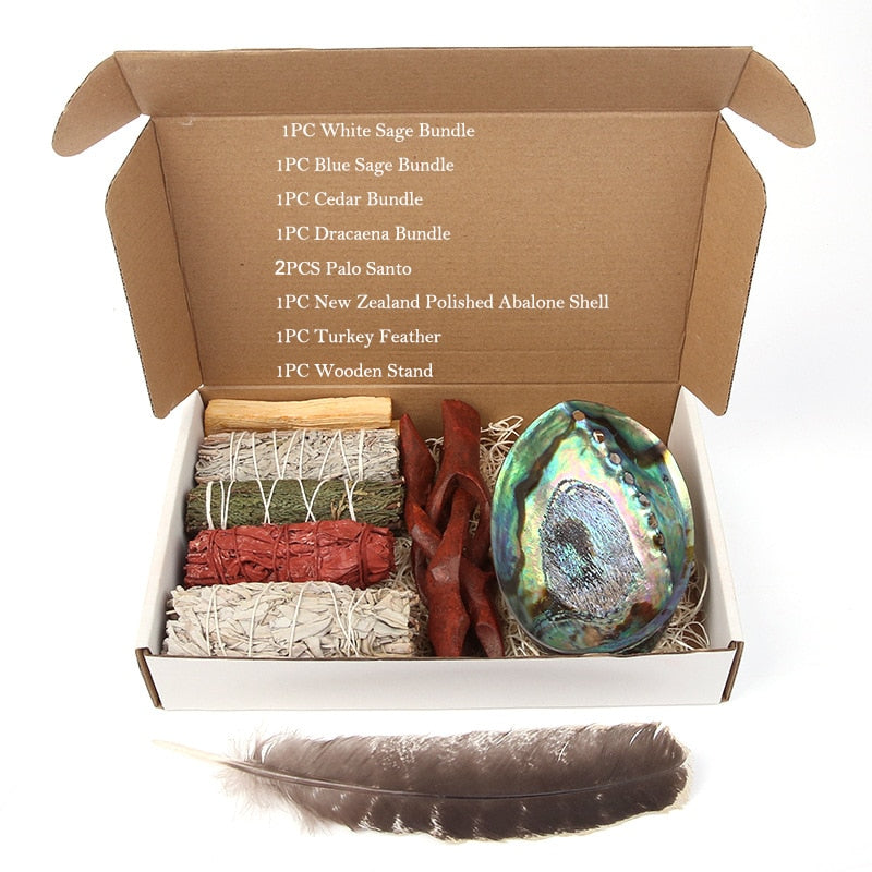 Sage Smudge Kit (with Palo Santo) - Ashae's Essentials